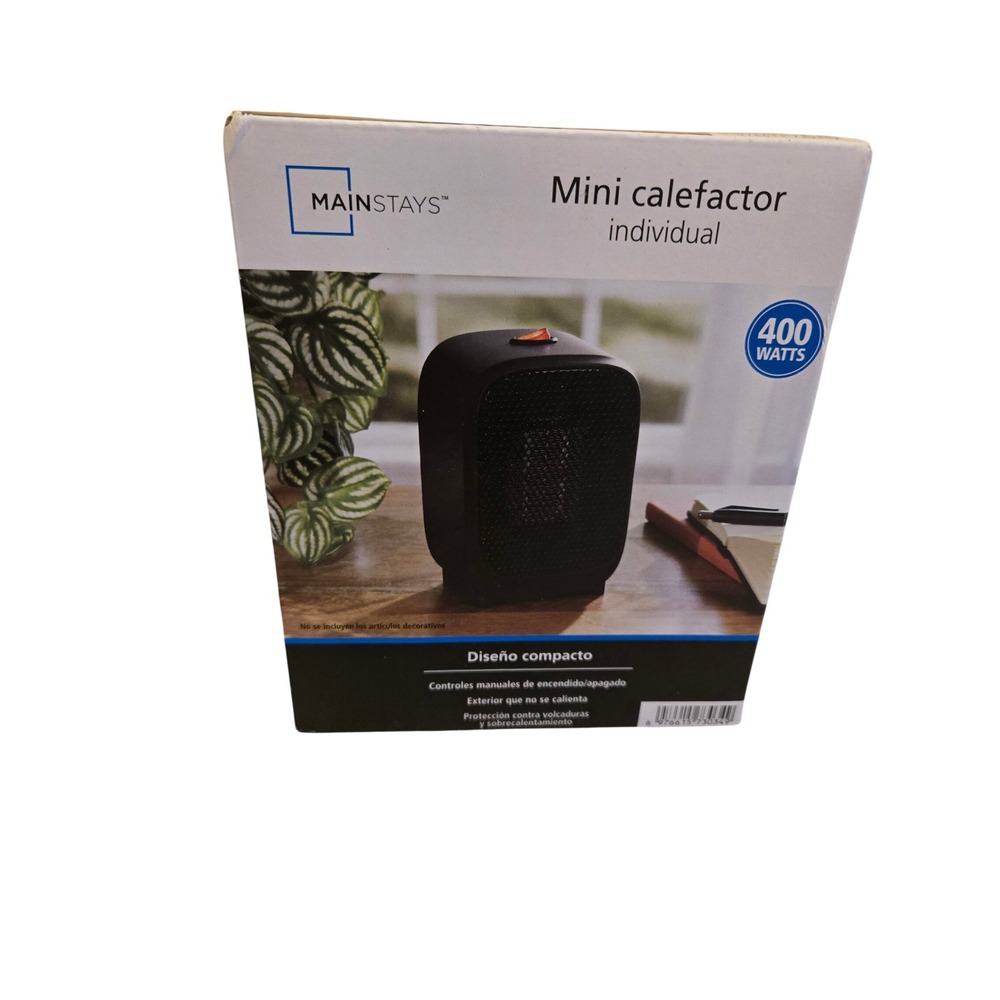 Mainstays Personal Mini Heater Ceramic Portable Space Heater
